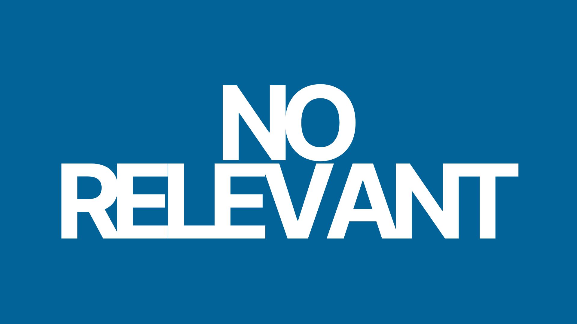 No Relevant copy